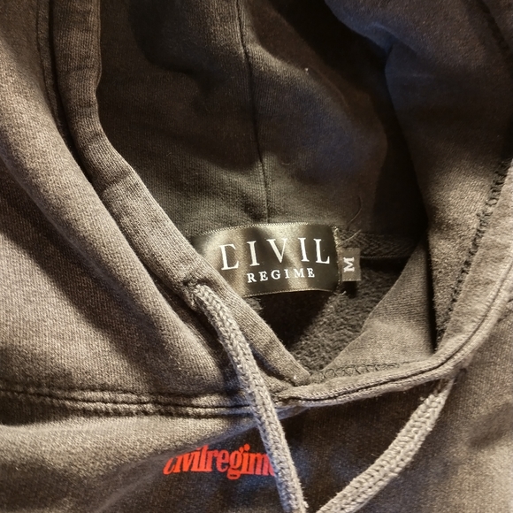 Civil regime Ashes to Ashes punk style distressed hoodie - Picture 4 of 5